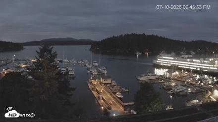 Friday Harbor - San Juan Island Live Webcam - Jul 10, 2026, 9:46pm PDT