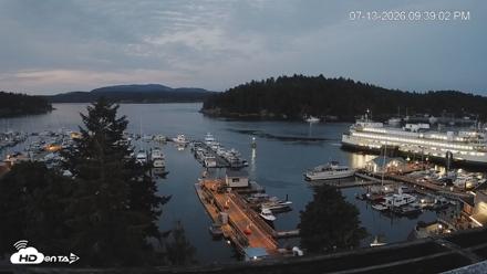 Friday Harbor - San Juan Island Live Webcam - Jul 13, 2026, 9:39pm PDT