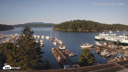 Friday Harbor - San Juan Island Live Webcam - Jul 19, 2026, 7:01pm PDT