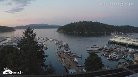 Friday Harbor - San Juan Island Live Webcam - Jul 15, 2026, 9:21pm PDT