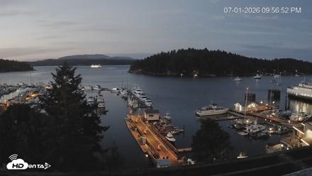 Friday Harbor - San Juan Island Live Webcam - Jul 1, 2026, 9:58pm PDT