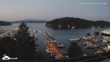 Friday Harbor - San Juan Island Live Webcam - Aug 6, 2026, 9:11pm PDT