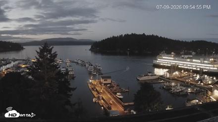 Friday Harbor - San Juan Island Live Webcam - Jul 9, 2026, 9:55pm PDT