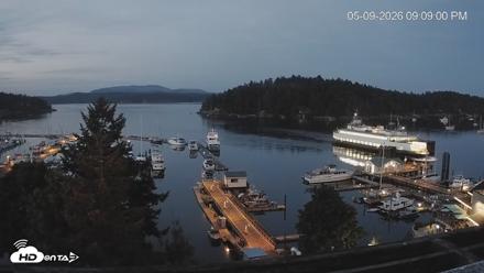 Friday Harbor - San Juan Island Live Webcam - May 9, 2026, 9:09pm PDT