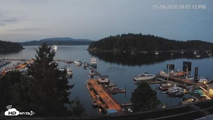 Friday Harbor - San Juan Island Live Webcam - May 9, 2026, 9:03pm PDT
