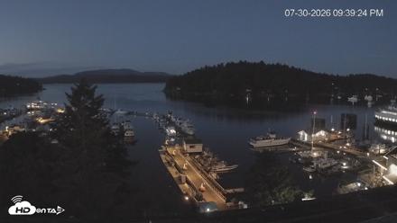 Friday Harbor - San Juan Island Live Webcam - Jul 30, 2026, 9:40pm PDT