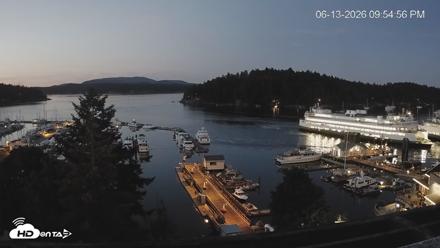 Friday Harbor - San Juan Island Live Webcam - Jun 13, 2026, 9:55pm PDT