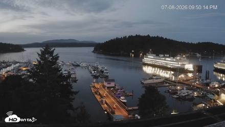 Friday Harbor - San Juan Island Live Webcam - Jul 8, 2026, 9:51pm PDT