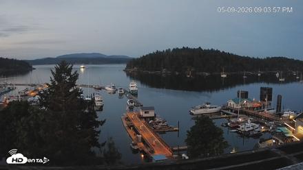 Friday Harbor - San Juan Island Live Webcam - May 9, 2026, 9:04pm PDT