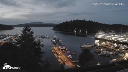 Friday Harbor - San Juan Island Live Webcam - Jul 8, 2026, 9:53pm PDT