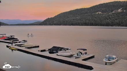 Donner Lake and Village Live Webcam - Aug 25, 2026, 7:46pm PDT
