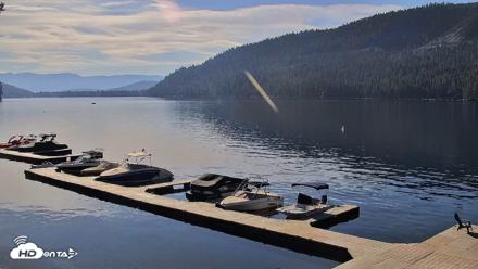Donner Lake and Village Live Webcam - Aug 10, 2026, 8:34am PDT