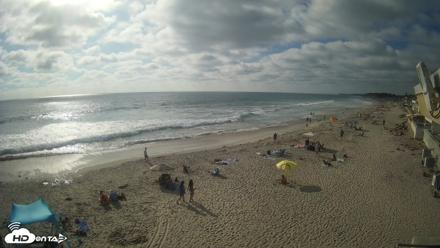 17th St. Del Mar Beach - 4K NW View Live Cam - Jun 25, 2026, 5:39pm PDT