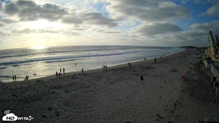 17th St. Del Mar Beach - 4K NW View Live Cam - May 22, 2026, 6:33pm PDT
