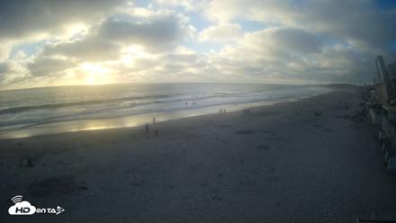 17th St. Del Mar Beach - 4K NW View Live Cam - Jul 5, 2026, 7:17pm PDT