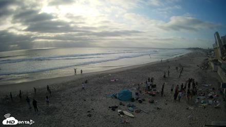 17th St. Del Mar Beach - 4K NW View Live Cam - Jun 5, 2026, 6:38pm PDT