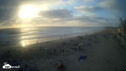 17th St. Del Mar Beach - 4K NW View Live Cam - Aug 2, 2026, 7:01pm PDT