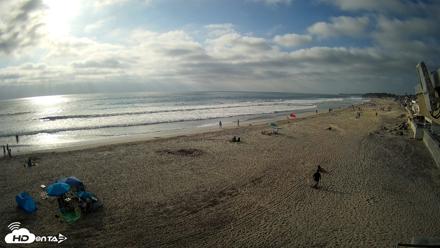 17th St. Del Mar Beach - 4K NW View Live Cam - May 9, 2026, 5:47pm PDT