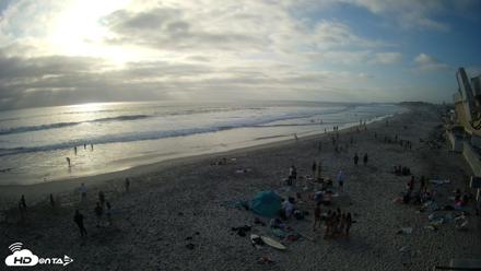17th St. Del Mar Beach - 4K NW View Live Cam - Jun 5, 2026, 6:27pm PDT