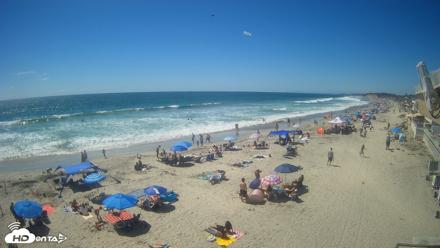 17th St. Del Mar Beach - 4K NW View Live Cam - Jun 21, 2026, 3:10pm PDT