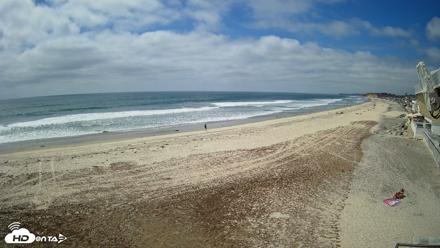 17th St. Del Mar Beach - 4K NW View Live Cam - May 7, 2026, 2:42pm PDT