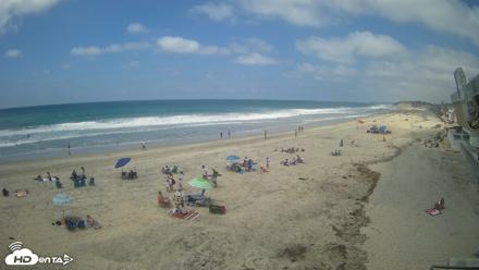 17th St. Del Mar Beach - 4K NW View Live Cam - May 16, 2026, 1:30pm PDT