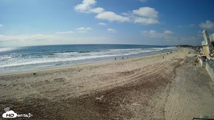17th St. Del Mar Beach - 4K NW View Live Cam - May 8, 2026, 4:10pm PDT