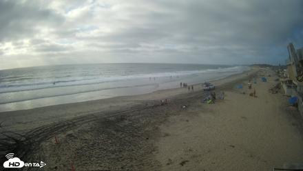 17th St. Del Mar Beach - 4K NW View Live Cam - Sep 14, 2026, 5:19pm PDT