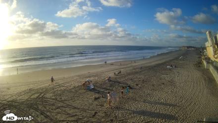 17th St. Del Mar Beach - 4K NW View Live Cam - Sep 28, 2026, 5:39pm PDT