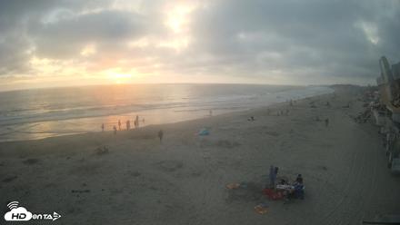 17th St. Del Mar Beach - 4K NW View Live Cam - Jul 4, 2026, 7:57pm PDT