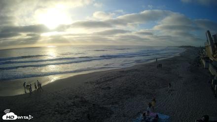 17th St. Del Mar Beach - 4K NW View Live Cam - Jun 9, 2026, 7:05pm PDT