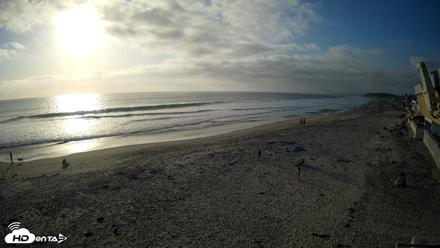 17th St. Del Mar Beach - 4K NW View Live Cam - May 21, 2026, 6:27pm PDT