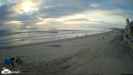 17th St. Del Mar Beach - 4K NW View Live Cam - May 9, 2026, 7:12pm PDT