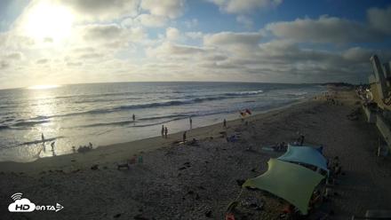 17th St. Del Mar Beach - 4K NW View Live Cam - Aug 11, 2026, 6:20pm PDT