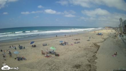 17th St. Del Mar Beach - 4K NW View Live Cam - May 16, 2026, 1:30pm PDT