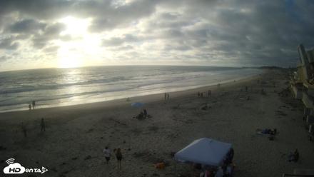 17th St. Del Mar Beach - 4K NW View Live Cam - Jun 19, 2026, 6:51pm PDT