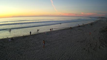 17th St. Del Mar Beach - 4K NW View Live Cam - Oct 19, 2025, 6:22pm PDT