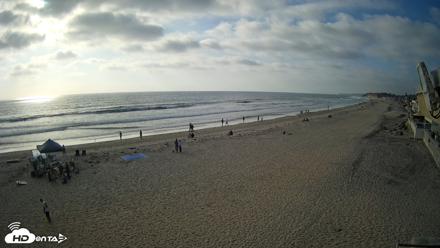 17th St. Del Mar Beach - 4K NW View Live Cam - May 1, 2026, 5:46pm PDT