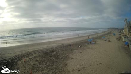 17th St. Del Mar Beach - 4K NW View Live Cam - Sep 14, 2026, 5:13pm PDT
