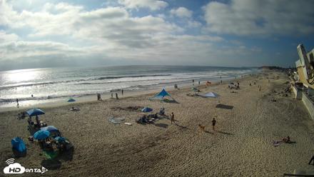 17th St. Del Mar Beach - 4K NW View Live Cam - May 9, 2026, 5:19pm PDT