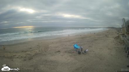 17th St. Del Mar Beach - 4K NW View Live Cam - Jun 17, 2026, 6:39pm PDT
