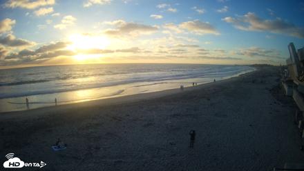 17th St. Del Mar Beach - 4K NW View Live Cam - Jun 20, 2026, 7:33pm PDT