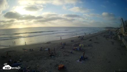 17th St. Del Mar Beach - 4K NW View Live Cam - Aug 2, 2026, 6:54pm PDT