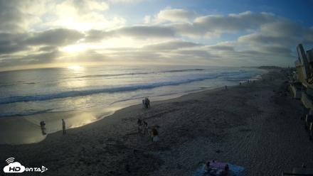 17th St. Del Mar Beach - 4K NW View Live Cam - Jun 9, 2026, 7:08pm PDT