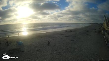 17th St. Del Mar Beach - 4K NW View Live Cam - Jul 5, 2026, 7:05pm PDT
