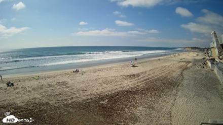 17th St. Del Mar Beach - 4K NW View Live Cam - May 8, 2026, 3:47pm PDT