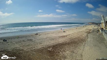 17th St. Del Mar Beach - 4K NW View Live Cam - May 8, 2026, 3:47pm PDT