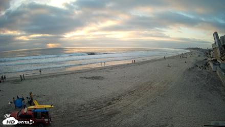 17th St. Del Mar Beach - 4K NW View Live Cam - May 9, 2026, 7:18pm PDT