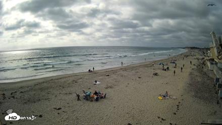 17th St. Del Mar Beach - 4K NW View Live Cam - May 23, 2026, 5:25pm PDT
