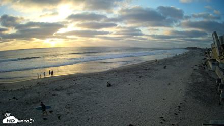 17th St. Del Mar Beach - 4K NW View Live Cam - May 22, 2026, 7:16pm PDT